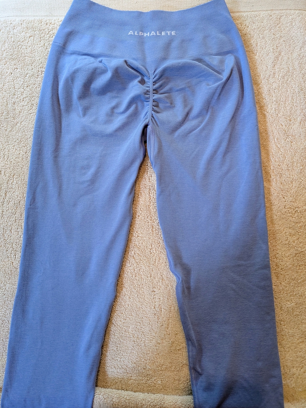 Alphalete Amplify Seamless Leggings Dusty Blue Size Medium EUC $25